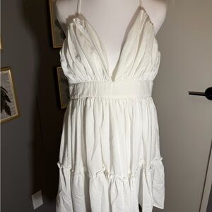 PrettyLittleThing White Mini Dress